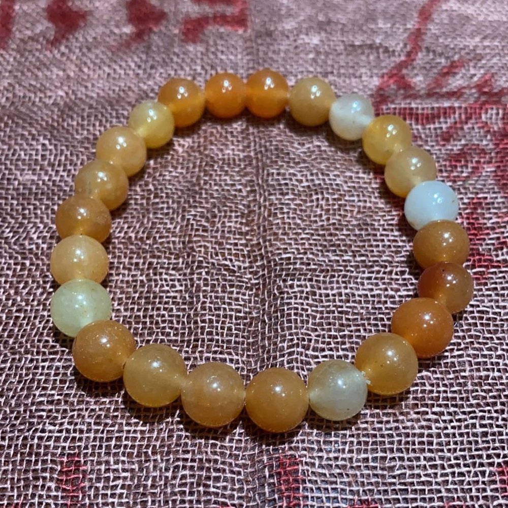 (SOLD) 8MM Red Aventurine Bead Bracelet